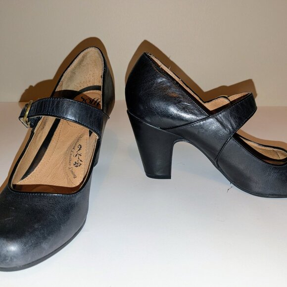 Söfft Premium Leather Mary Jane Pumps in Black – Size 10 - Picture 6 of 9